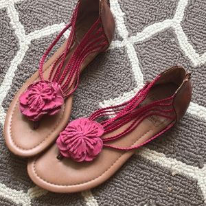 Lucky Brand flower sandals